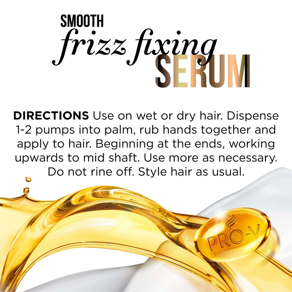 Pantene Smooth Frizz Fixing Serum - Hair Serum for Frizz Control - 3.4 fl oz