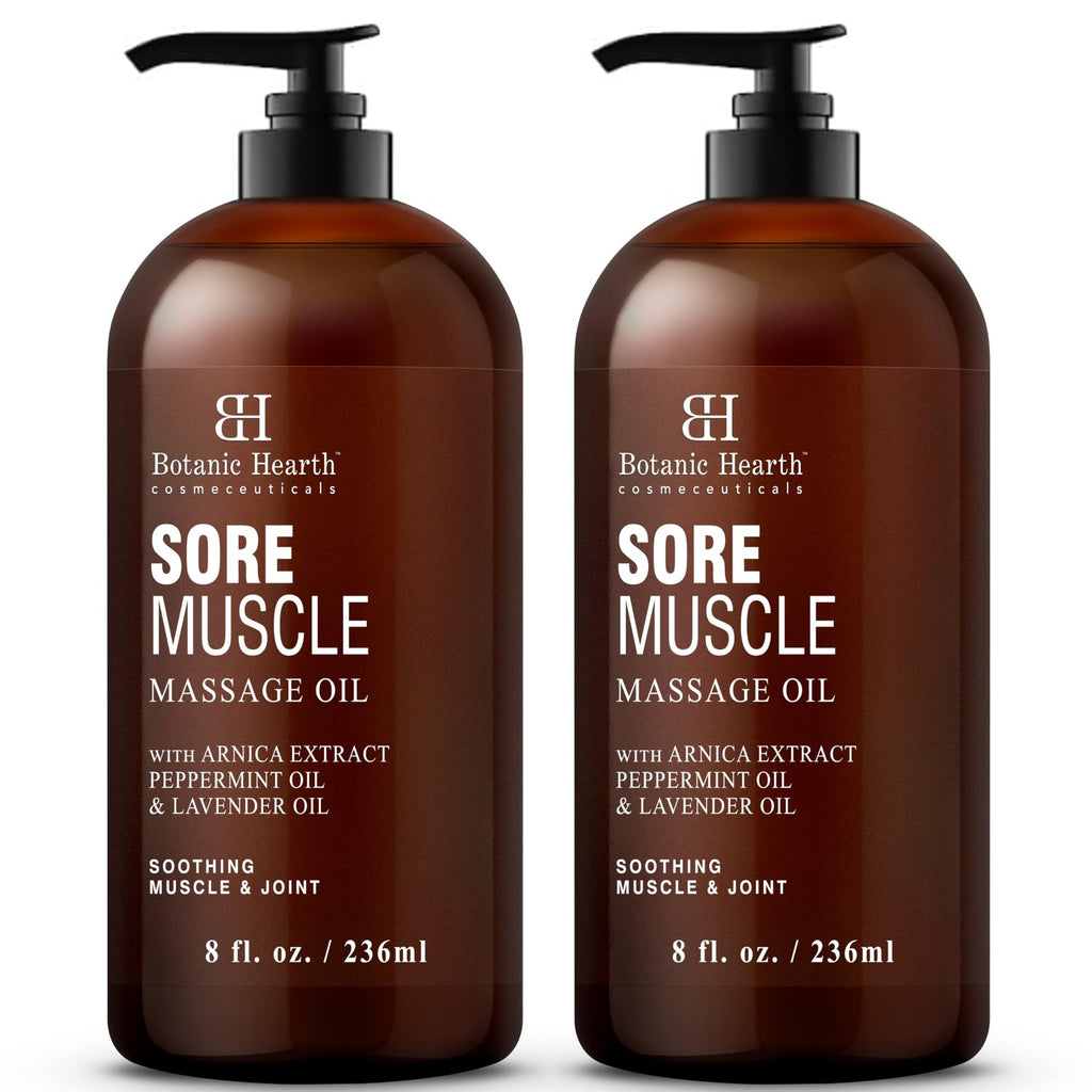 Muscle & Joint Relief Massage Oil - Hydrating Essential Oil Blend, 8.7 Fl Oz