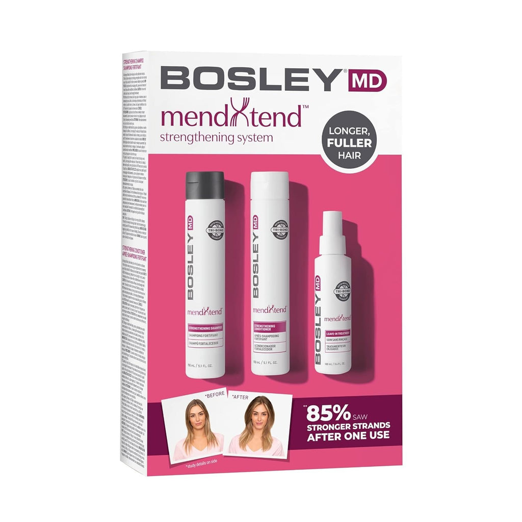Hair Strengthening Kit with Shampoo, Conditioner & Leave-In Treatment