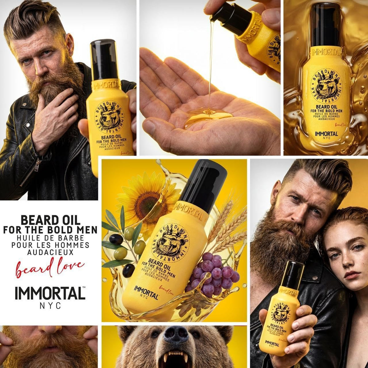 Beard Oil - Intense Nourishment & Natural Shine 3.4 oz Beard Grooming Oil