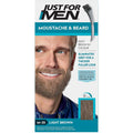 Mustache & Beard Color Gel Light Brown Gray - Semi-Permanent, No Mess