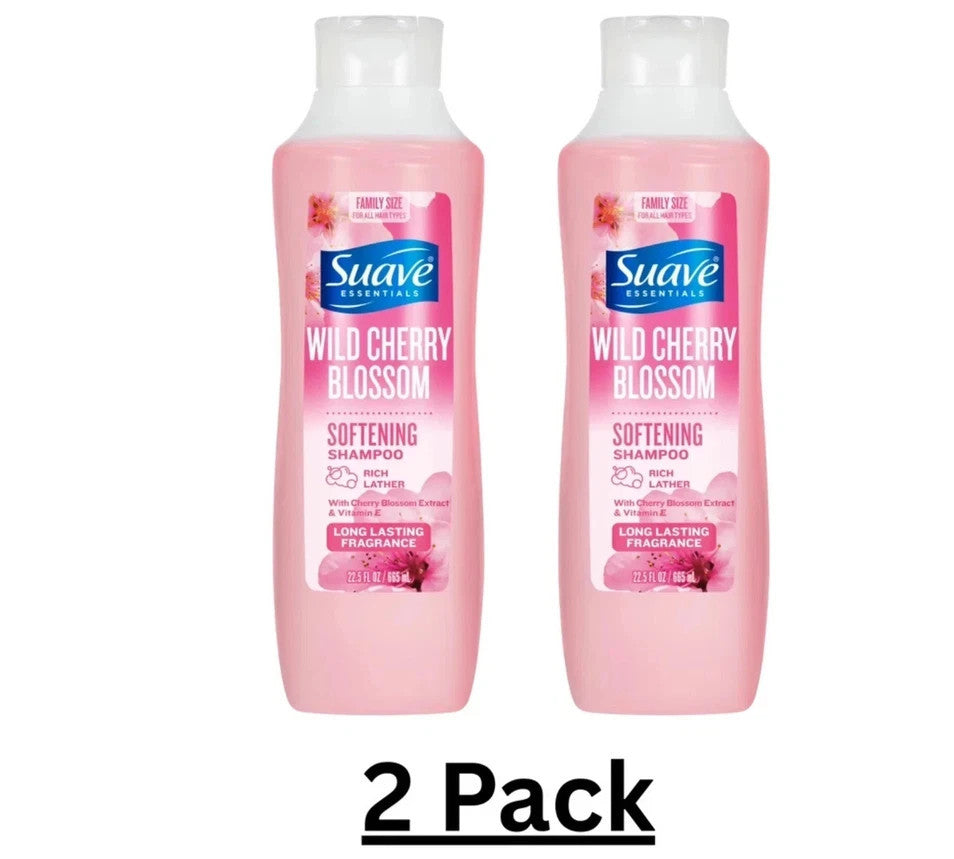 (2 Pack) Suave Daily Shampoo 22.5 fl oz - Various Fragrances & Nourishing Ingredients