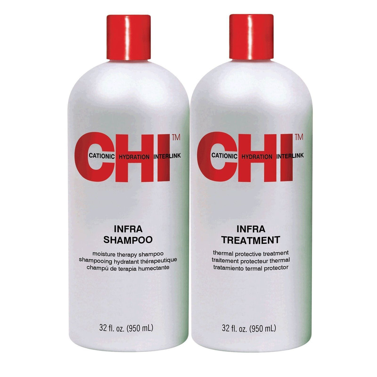CHI Infra Treatment Hair Moisturizer & Thermal Protectant 32 fl oz 2 Pack
