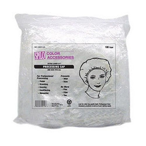 Large 21-Inch Processing Cap for Bleaching, Coloring & Perms - 30 Pack