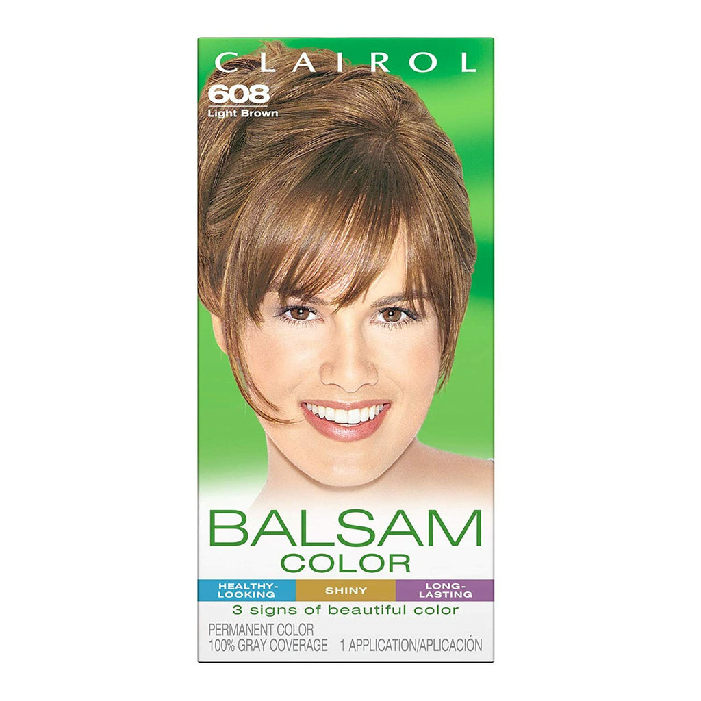 Permanent Hair Color Light Brown 608 – Pack of 2, Long-Lasting & Shiny
