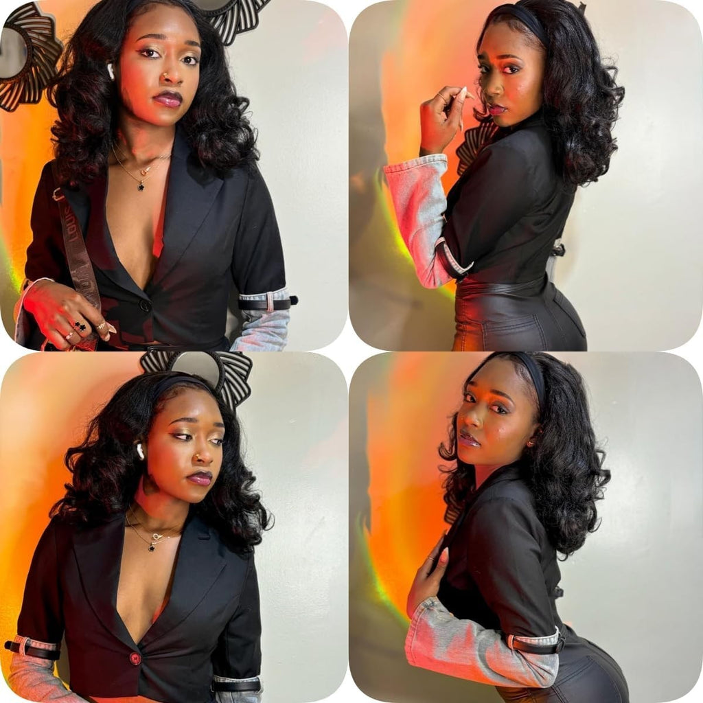 Glueless Yaki Curly Headband Wig for Black Women - Natural Look & Easy Wear