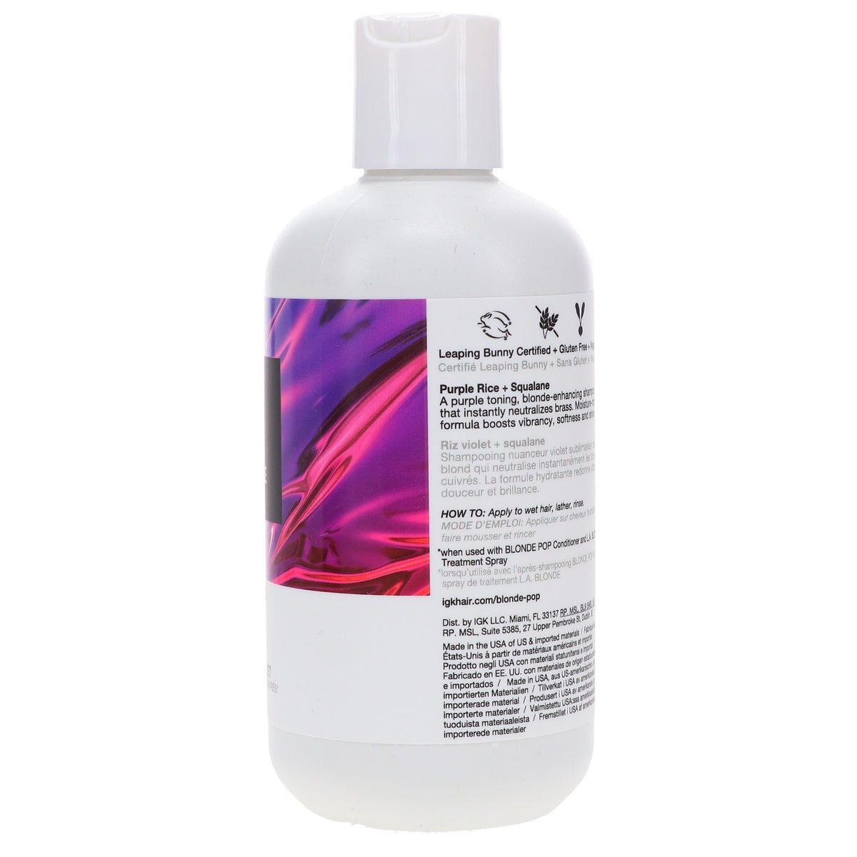 Purple Toning Shampoo for Blonde Hair - 8 oz Salon-Quality Brightening
