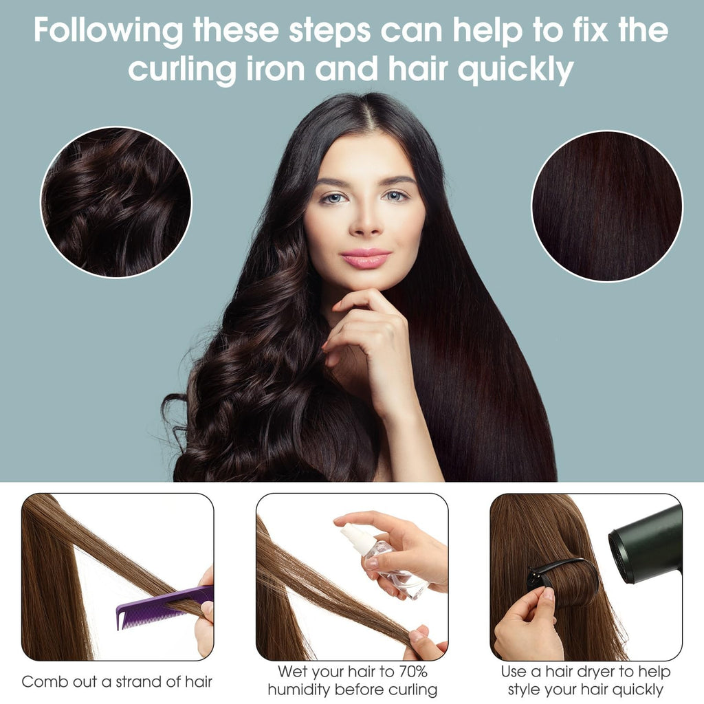 141 Pcs Hair Roller Set with Clips & Pins for Curling Styling - Multiple Sizes