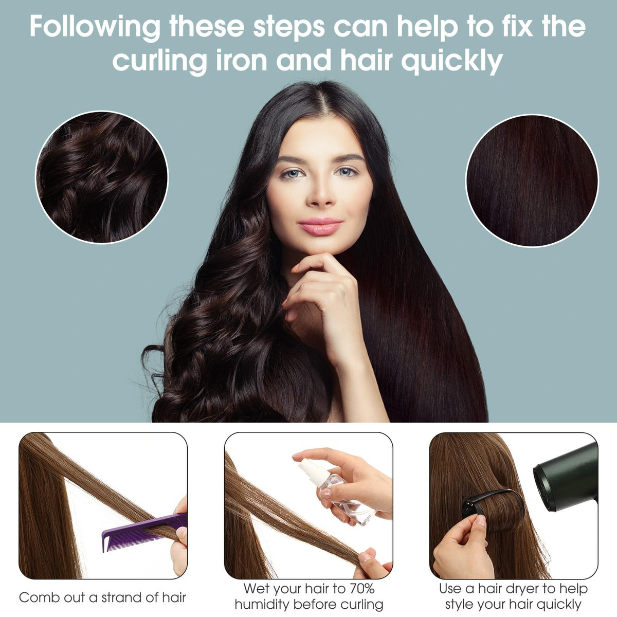 141 Pcs Hair Roller Set with Clips & Pins for Curling Styling - Multiple Sizes