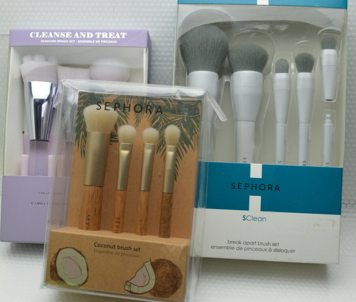 Coconut Brush Set - 4-Piece Sephora Cleanse & Treat Collection