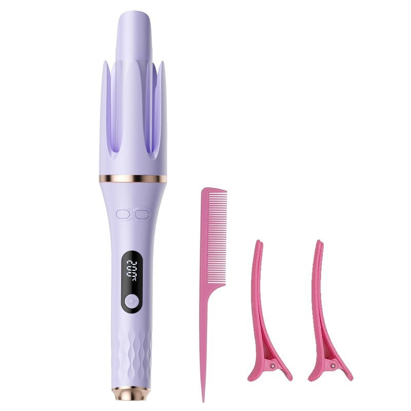 Automatic Hair Curler with 4 Modes, 32mm Rotating Curling Wand - Fast, Safe Styling