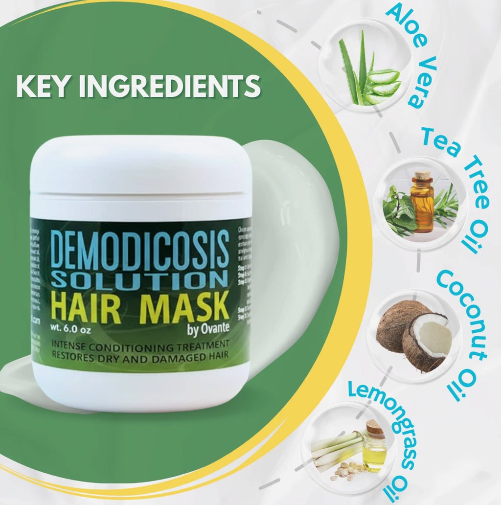 Demodex Hair & Scalp Treatment Mask - Extra Strength 6 oz for Dandruff & Hair Loss