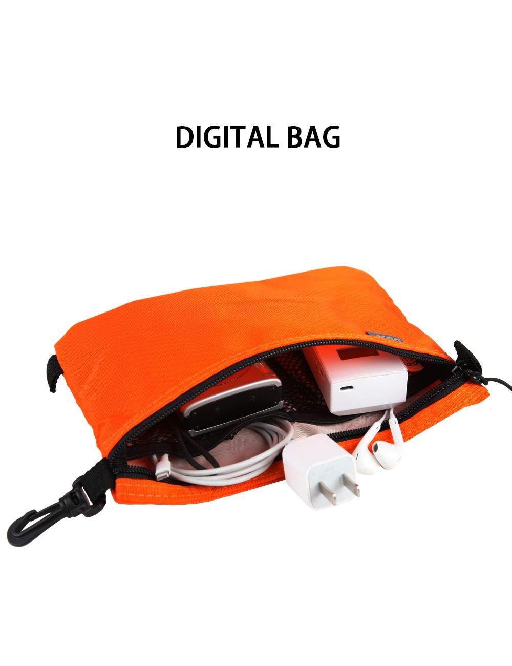 Men's Waterproof Toiletry Bag Dopp Kit Travel Pouch Orange