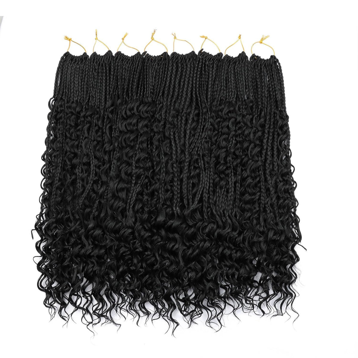 Goddess Box Braids Crochet Hair 18 Inch - 8 Packs Natural Look