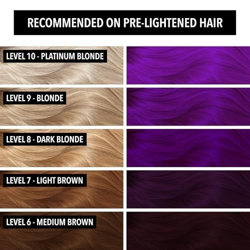 Vegan Semi-Permanent Hair Color Eggplant 4 oz - Long Lasting & Ammonia-Free
