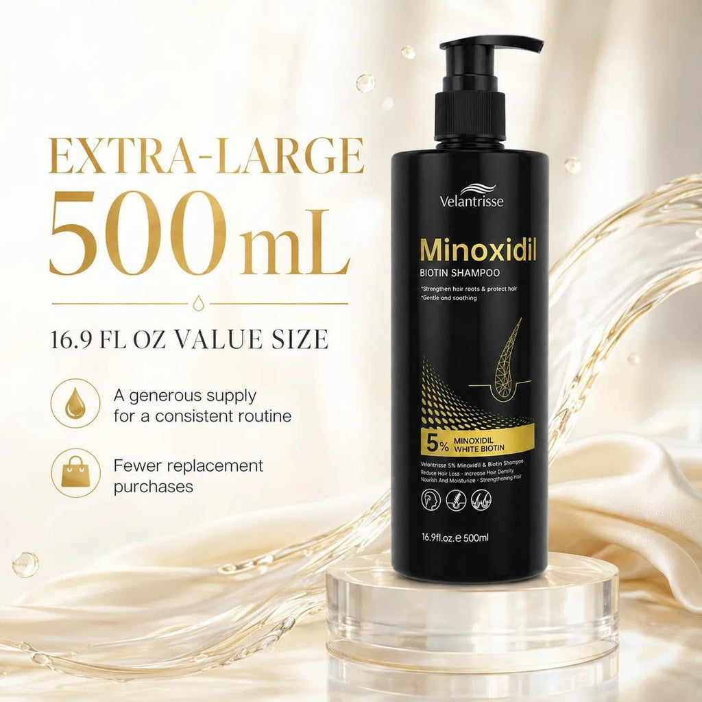 Hair Growth Shampoo with Minoxidil & Biotin for Thinning Hair - 16.9 fl oz