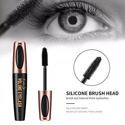 3 Pack Waterproof 4D Silk Fiber Lash Mascara - Voluminous & Lengthening