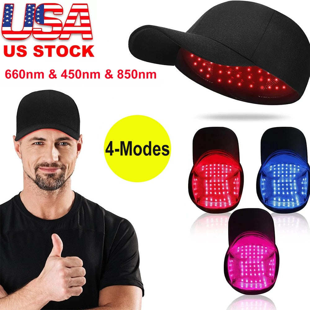 Red Light Therapy Hat for Hair Growth 660nm & 850nm | Hair Loss Treatment Cap
