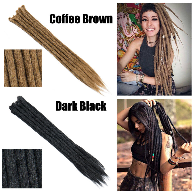 Synthetic Crochet Braiding Dreadlock Hair Extensions - Soft, Thick, Easy to Wear