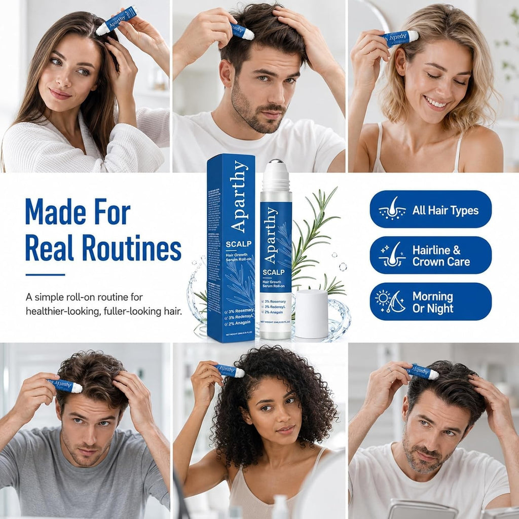 Rosemary Hair Growth Serum Roll-On - 0.85 Fl Oz, Pack of 2