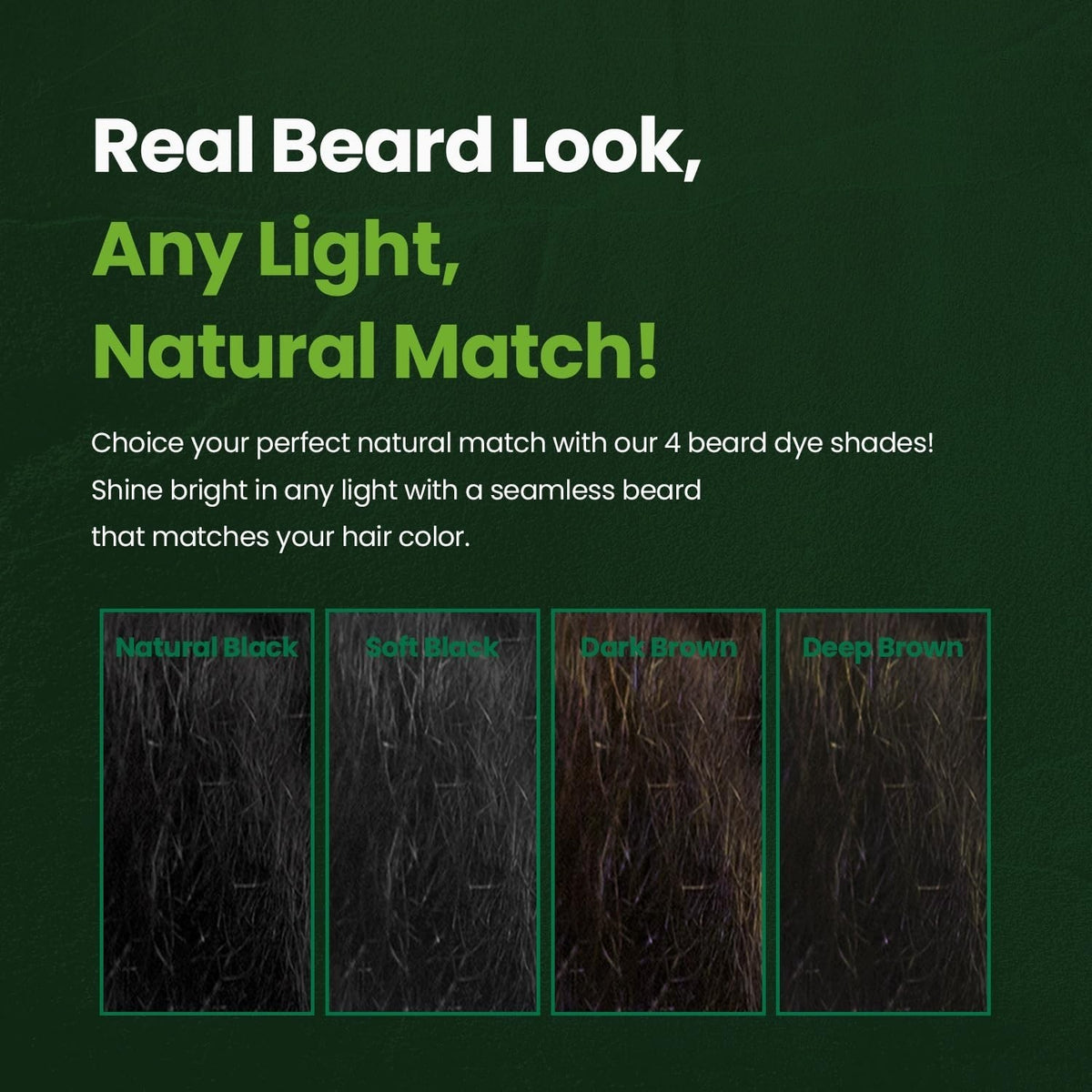 Men's Mustache & Beard Dye Dark Brown 1 Pack - Ammonia-Free, Ppd-Free
