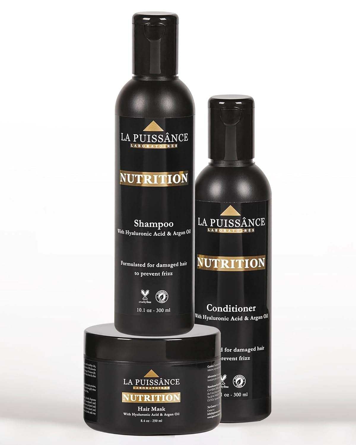 Moroccan Argan Oil Hair Care Set - Shampoo, Conditioner & Hair Mask for Nourished Hair
