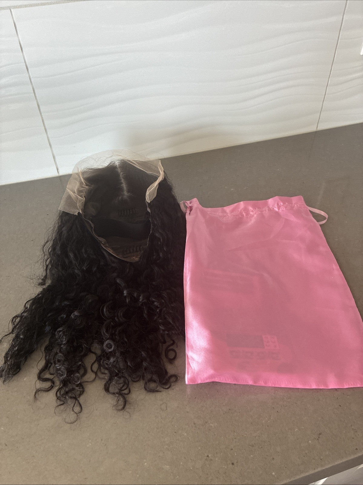 16-Inch Lace Front Human Hair Wig 13x4 Water Wave Natural 1B