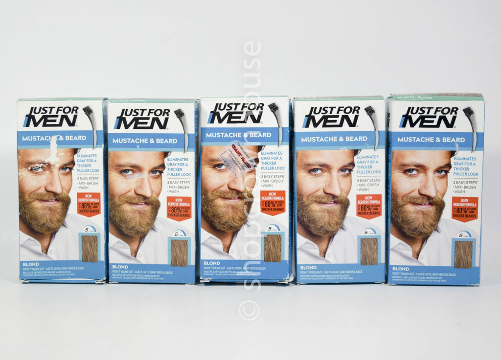 Beard & Mustache Color Kit - Blond M-10/15, 5-Application Pack