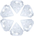 Diamond Shaped 5g Empty Jars - 50 Pack Clear Plastic Containers for Lip Balm & Cosmetics