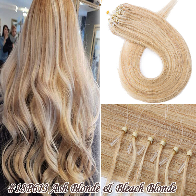 Pre Bonded Human Hair Extensions with Micro Loop Beads - Thick 1G/S