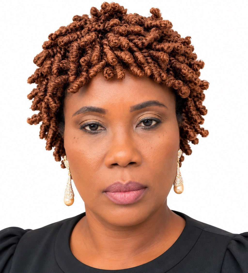 Short Spring Twist Braided Wig for Black Women - Natural Look, Protective Style