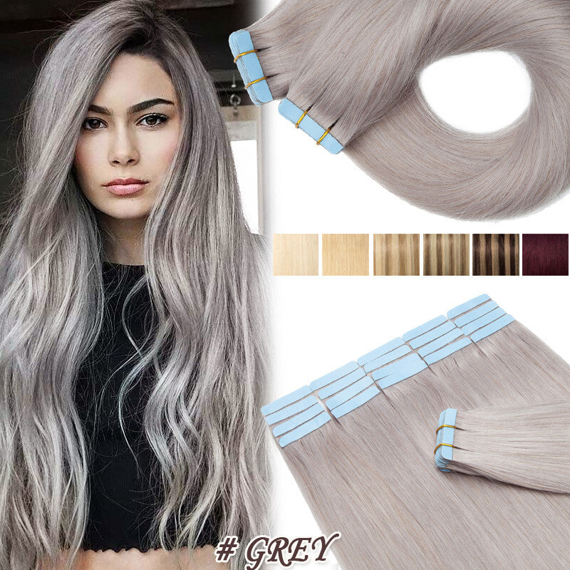 Thick Russian Tape-In Hair Extensions - Remy Human Hair Full Head