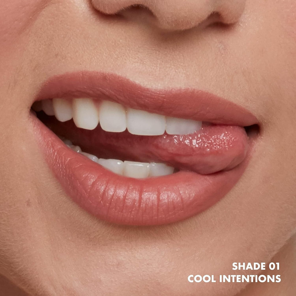 Liquid Lipstick with Powder Puff Application - Vegan, Long-Lasting Lip Color