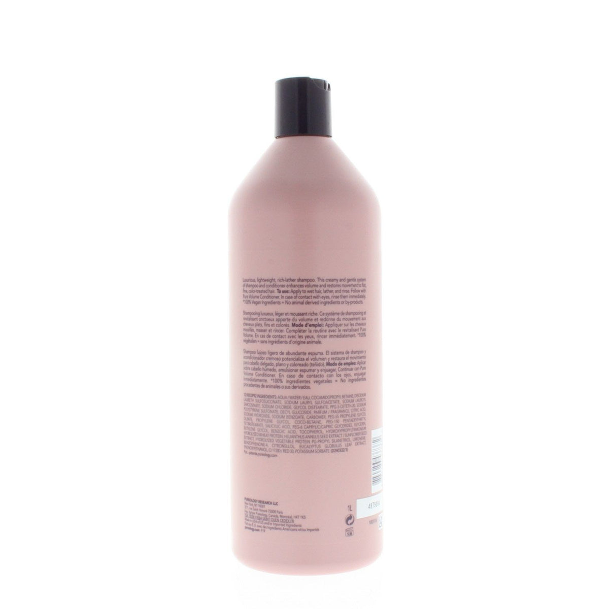 Pureology Volume Shampoo 1 Liter Lightweight Hair Care for Fine Color-Treated Hair