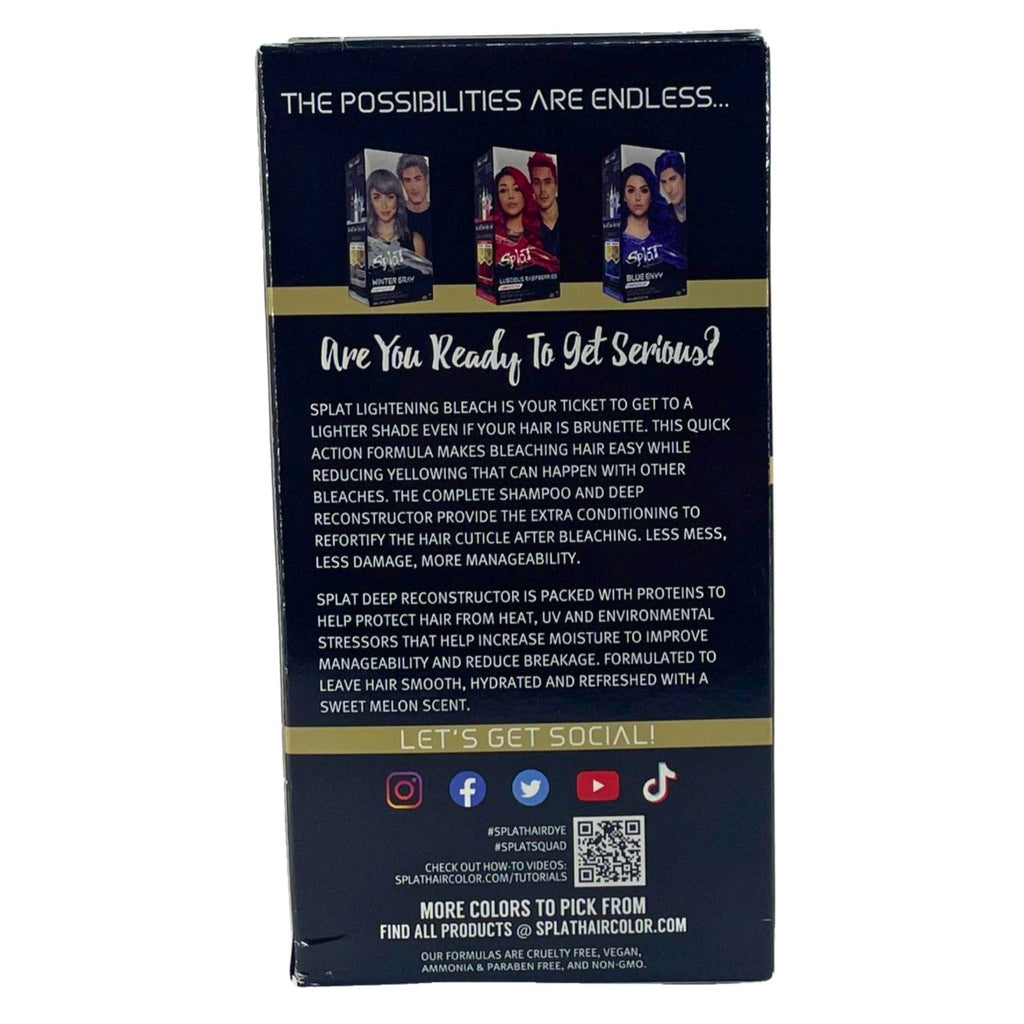 Lightening Bleach Hair Kit Bundle with Reconstructor - Vegan & Ammonia-Free