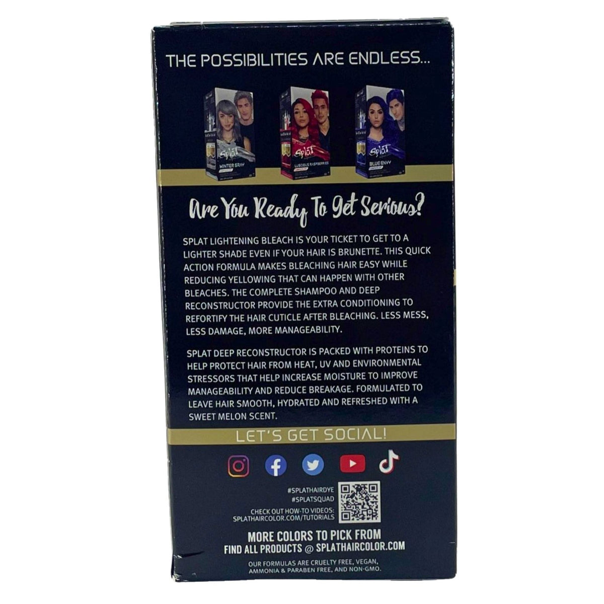 Lightening Bleach Hair Kit Bundle with Reconstructor - Vegan & Ammonia-Free