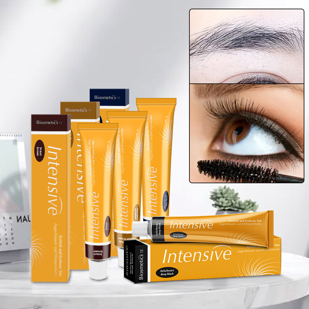 Eyelash & Eyebrow Tint Kit with Cream Developer - Natural & Long-Lasting Color