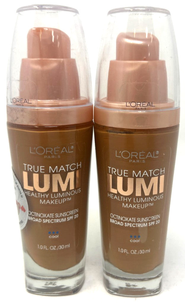 2 Pack L'Oréal True Match Lumi Healthy Luminous Face Makeup C6 Soft Sable 1oz