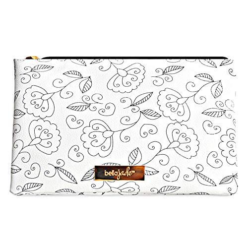 Small Makeup Bag for Travel and Purse - Waterproof Vegan Leather Cosmetic Organizer