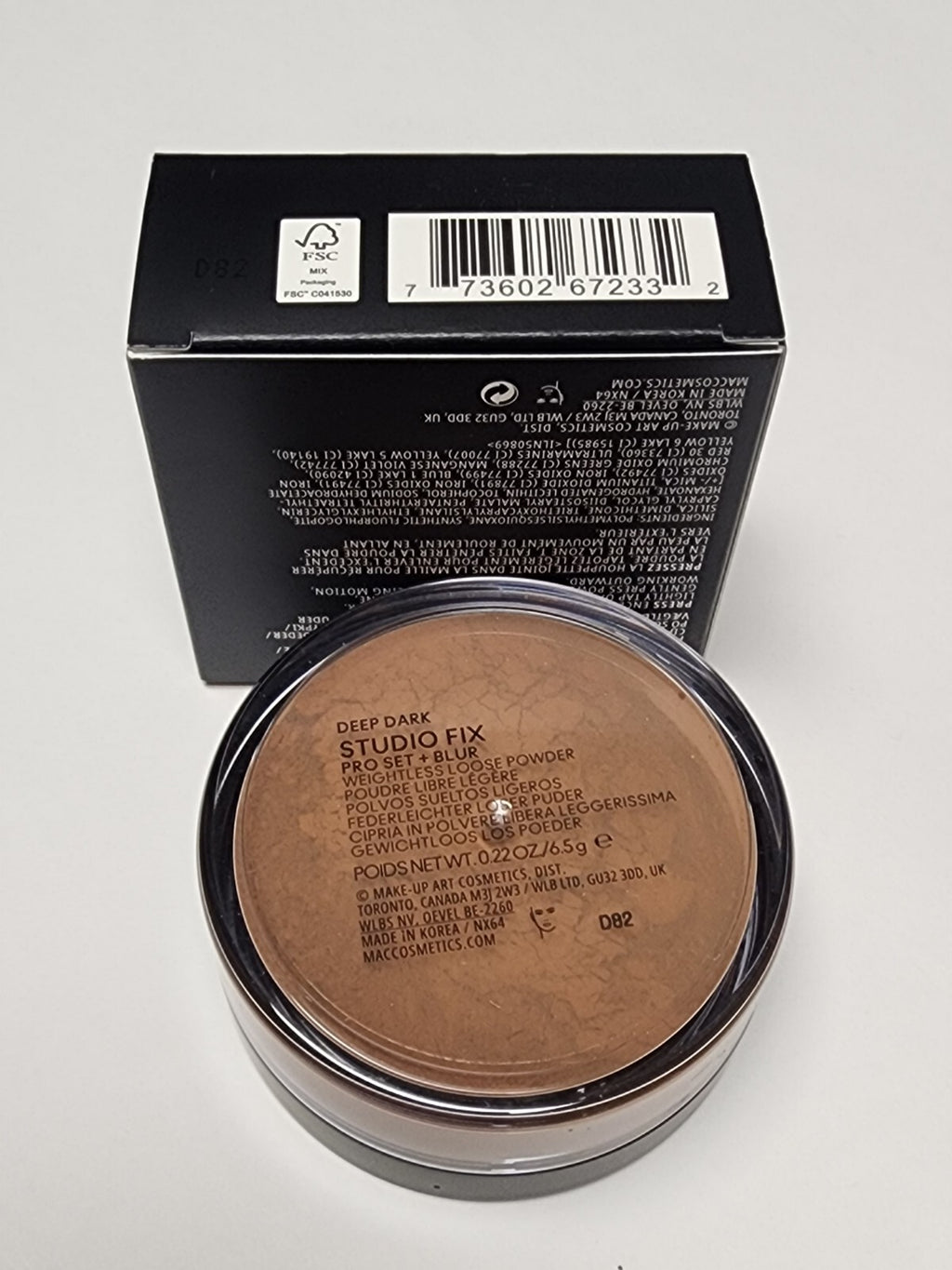 Mac Studio Fix Pro Set + Blur Weightless Loose Powder Full Size Deep Dark