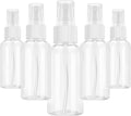 5 Pack Travel Spray Bottles 50ml Leak-Proof Fine Mist Reusable Plastic