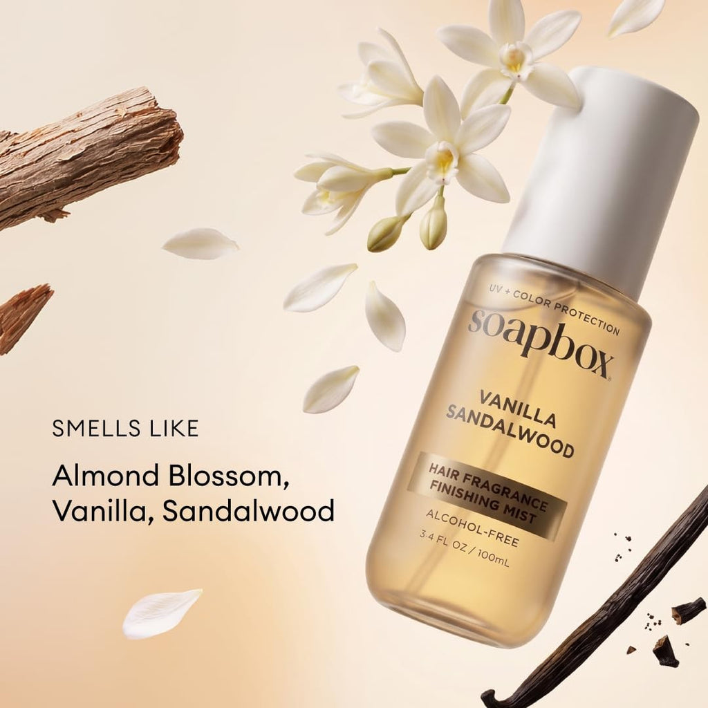 Vanilla Sandalwood Hair Perfume - Long-Lasting Fragrance Mist for All Hair Types