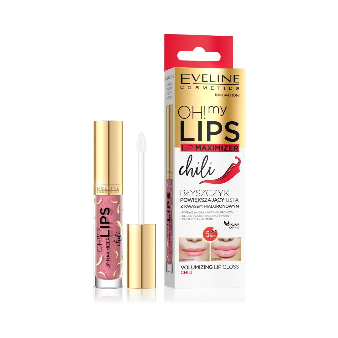 Lip Plumper Gloss with Natural Flavors - Bee Venom, Chili, Chocolate