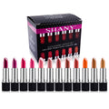 Slick and Shine Lipstick Set - 12 Color Long Lasting Moisturizing Lipsticks