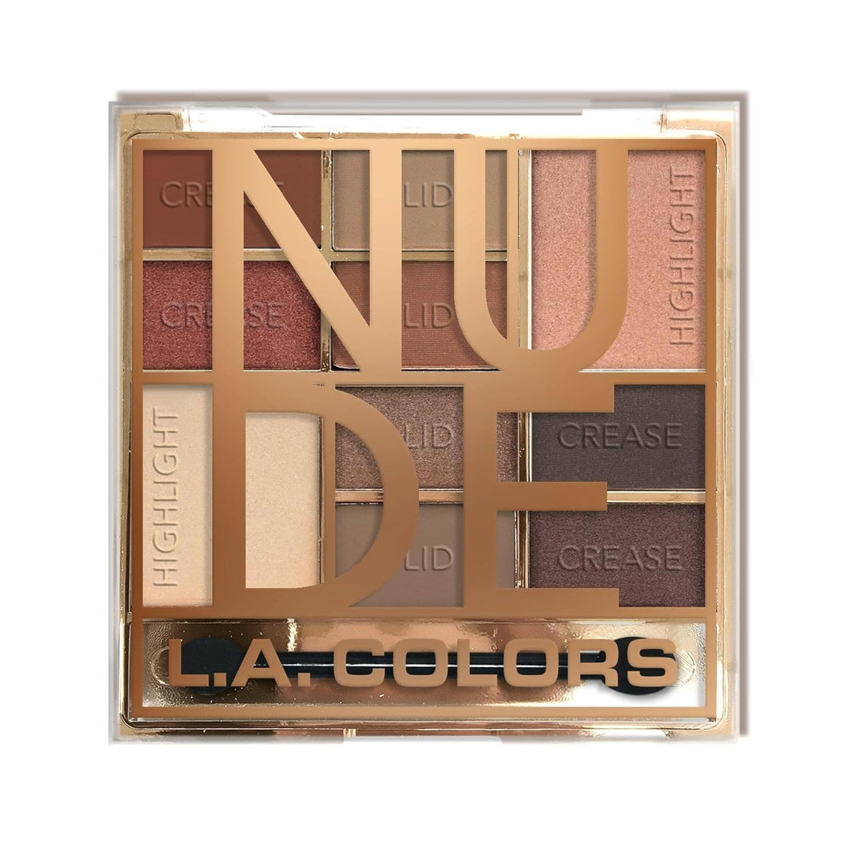 10 Shade Eyeshadow Palette Nude with Shimmery and Matte Finishes