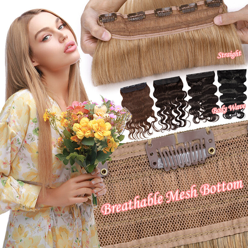 Clip-In Hair Extensions - Remy Human Hair Full Head Balayage Set