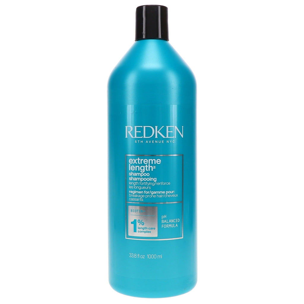 Redken Extreme Length Hair Shampoo 33.8 oz for Hair Growth & Damage Repair