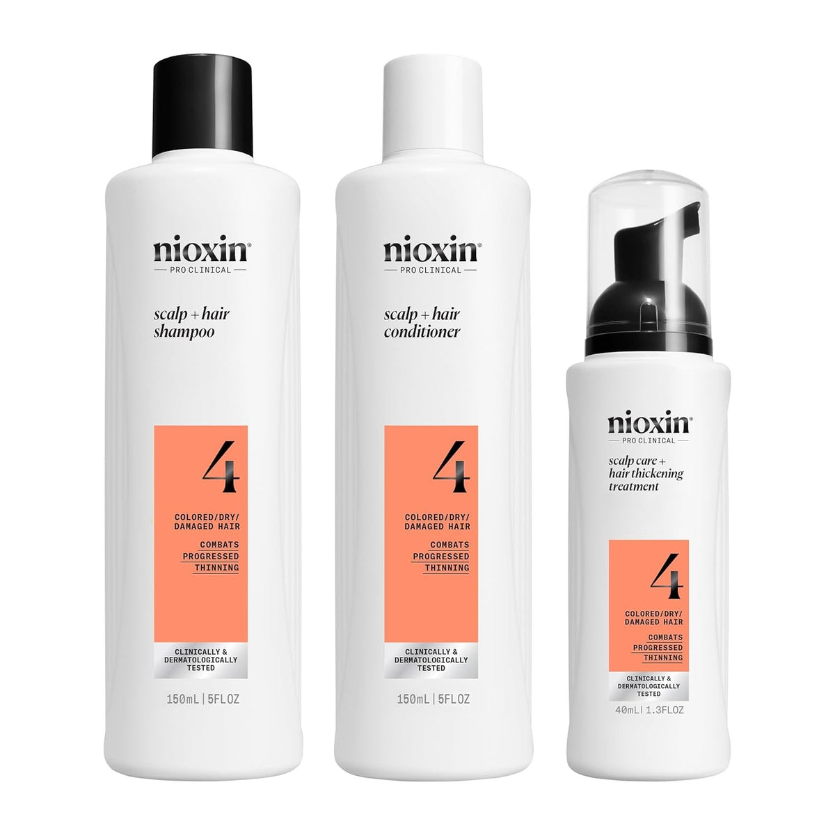 Nioxin Hair Care Kit System 4 for Thinning Hair - 1 Month Supply