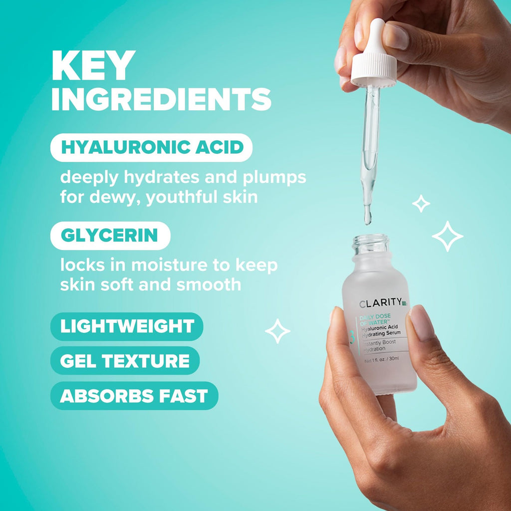 Hyaluronic Acid Face Serum - Natural Plant-Based Hydration for All Skin Types