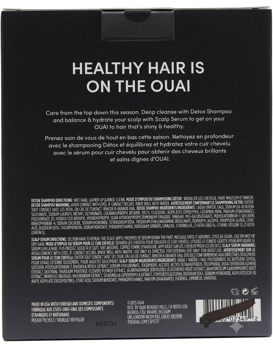 Detox Shampoo & Scalp Serum Set - Sulfate-Free Hair Care for All Hair Types